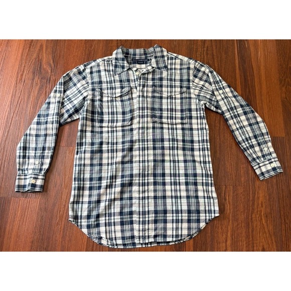 Ralph Lauren Sport Tops - Ralph Lauren Sport Shirt Womens Size 8 Slim Fit Blue White Plaids Long Sleeve